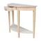 International Concepts Rectangle Half Moon Console Table, 42 W, 16 L, 31 in H, Wood, Unfinished OT-1643HD - alternate 10